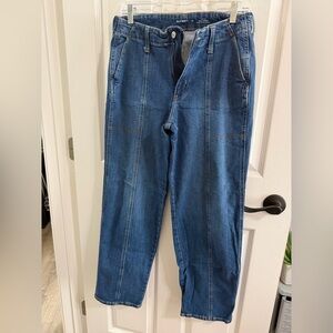 Old Navy Relaxed Straight-Leg Men's Denim Jeans in Medium Blue